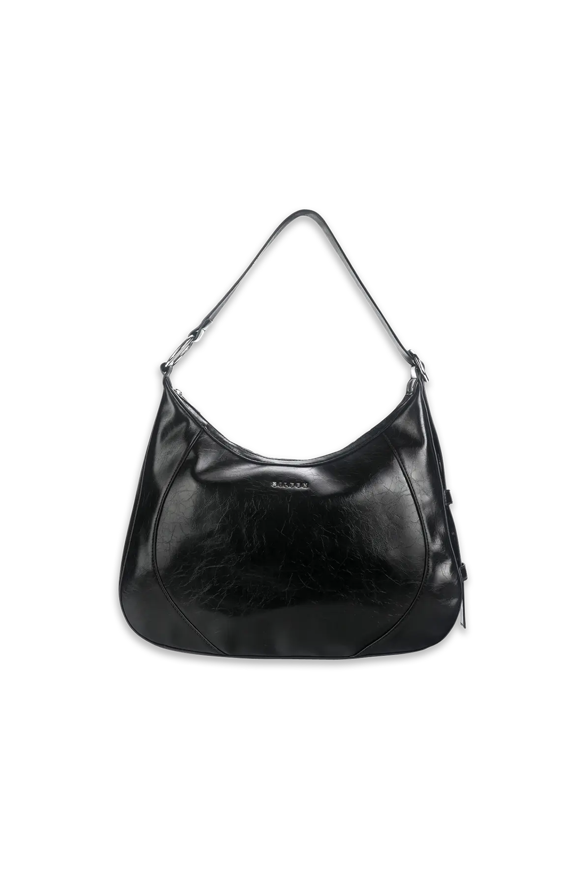 ★Odd Studio★ Odd Signature Glossy Padded Shoulder Bag BLAC Odd Signature glossy paddded shoulder bag - BLACK