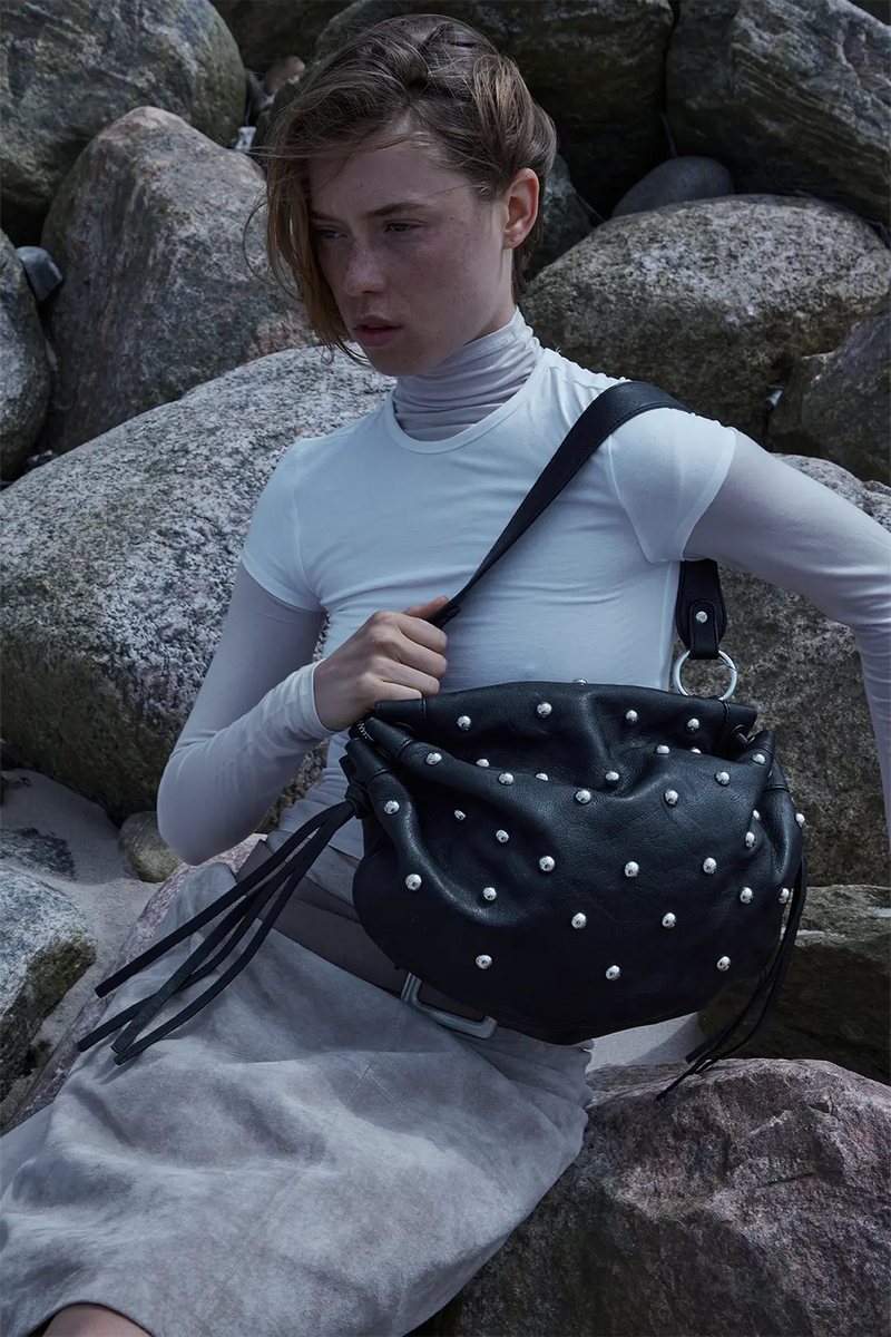 Iris studded bag