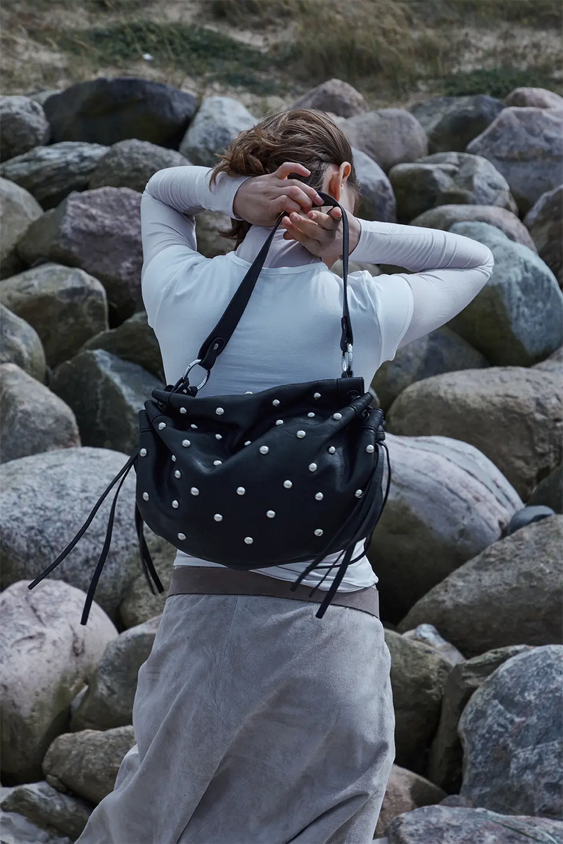 Iris studded bag