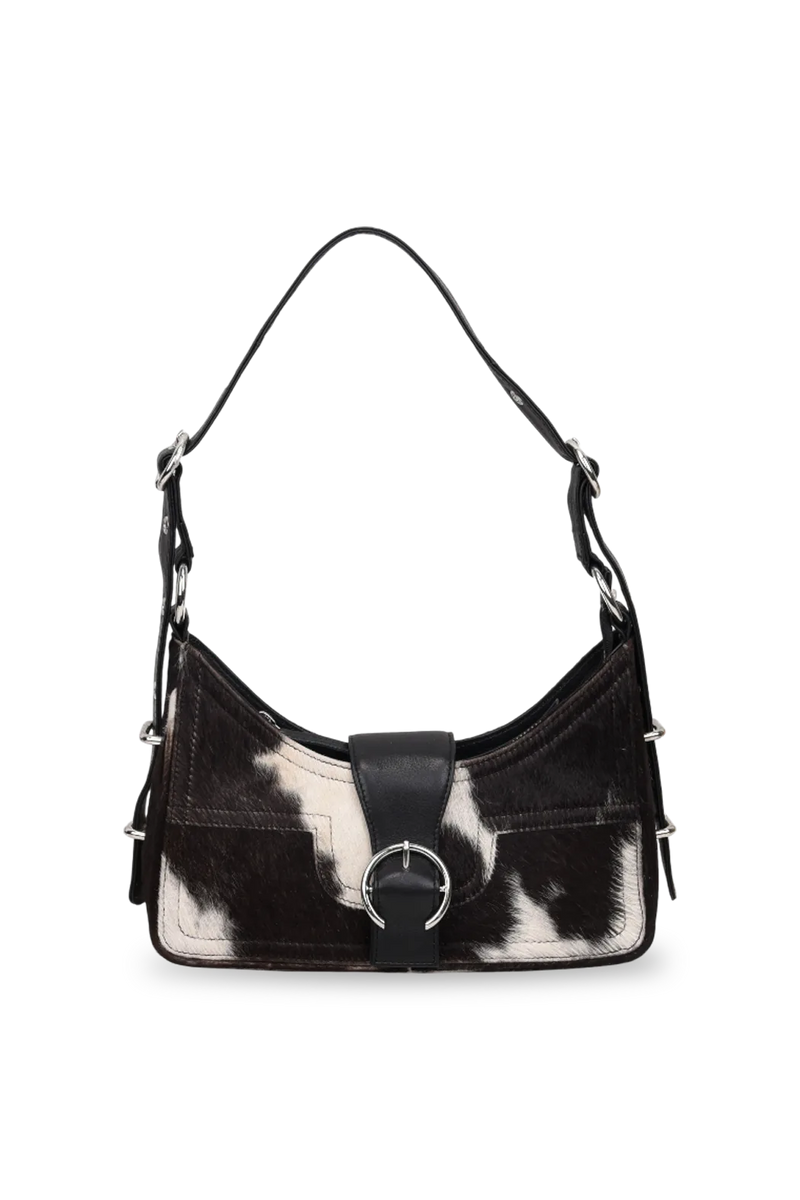 Alba shoulder bag Real leather bag in natural cow print Silfenstudio COM